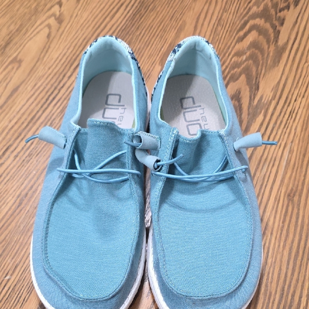 HeyDude Sea Blue Wendy Style Womens Shoes - Picture 4 of 4